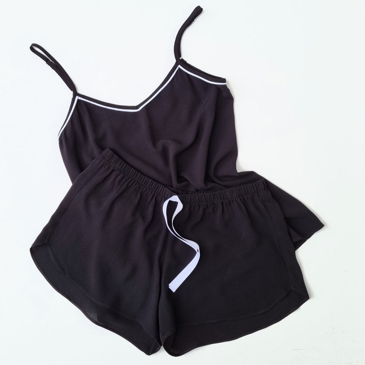 Ava Black Cami Set