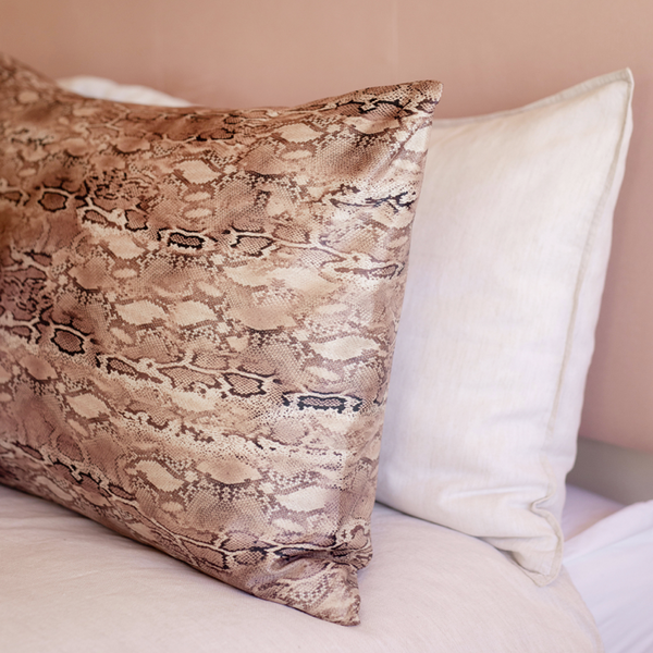 Silky Pillow Slip - Available in White, Rose Gold, Charcoal & Limited Edition Snake